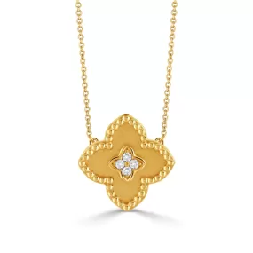 18k Diamond Clover Necklace