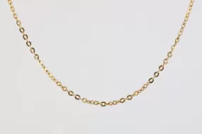 21'' 18k Yellow Gold Flat Cable Chain (10.51g.)