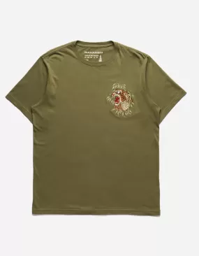 5102 Maha Tiger T-Shirt Olive OG-107F