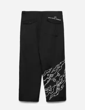 5137 Maha Basquiat Camo Loose Snopants® Black