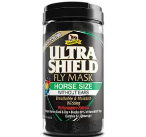 ABSORBINE ULTRASHIELD FLY MASK WITHOUT EARS - HORSE SIZE