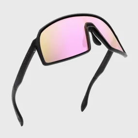 ACTIV - AERO - Matte Black with Pink Mirror Lens