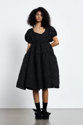 AMMI | DRESS GRASMERE MATELASSÉ BLACK