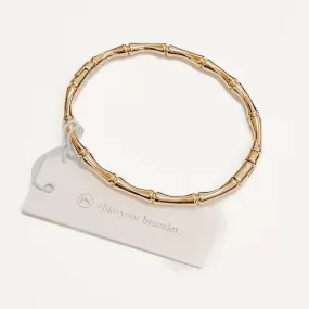 Bamboo Bangle Gold Bracelet