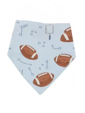 Bandana Bib, Footballs Blue