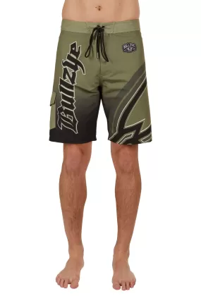 Bullzye Mens Sensor Boardshort - Green - B3S1300303