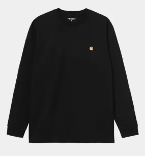 Carhartt WIP L/S Chase T-Shirt - Black/Gold