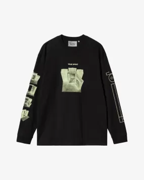 Carhartt WIP x Tresor True Spirit L/S T-Shirt Black/Glow Green