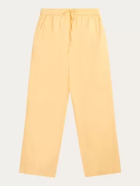 CHLOE barrel high-rise poplin elastic waistband pants - Impala