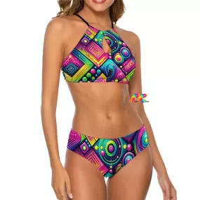 Color Matric Rave Two Piece Swimsuit