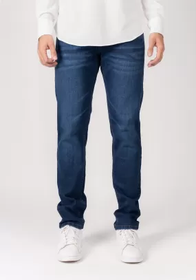 Dark Indigo Wash Slim Fit Jeans - Flex