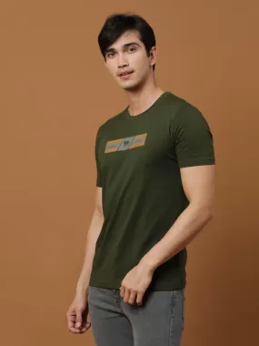 Dk Olive Classic Hd Printed T Shirt