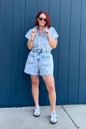 Hazel Denim Romper