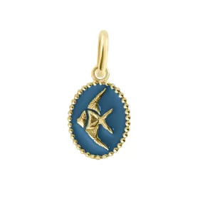 Jeans Angelfish Pendant, Yellow Gold