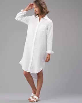 LINEN  SHIRT  DRESS