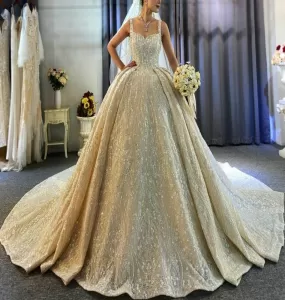 Luxury Full Beading Lace Wedding Dress