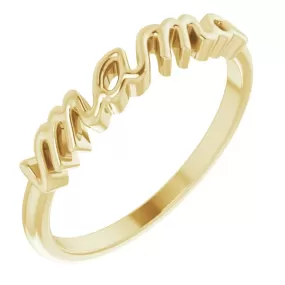 Mama Stacking Ring