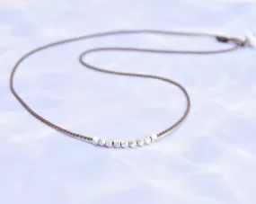 Minimalist Metal  Necklace - Silver