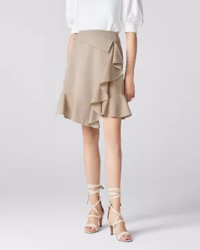 Sand Beige Water Stone Skirt