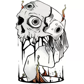 Skull And Hand, Matte Art Print Poster