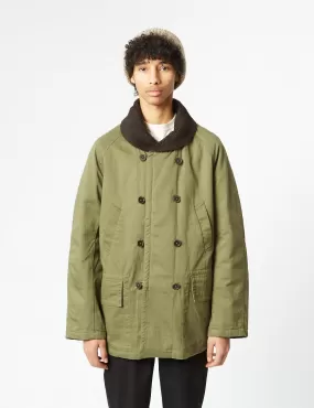 Universal Works Reversible Mackinaw Jacket - Light Olive Green